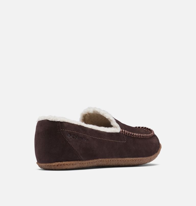 Men's Columbia Fairhaven Slippers Dark Brown | CA-JL10A
