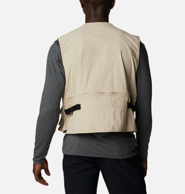 Men's Columbia Field Creek Big Horn Vest Khaki | CA-KA563