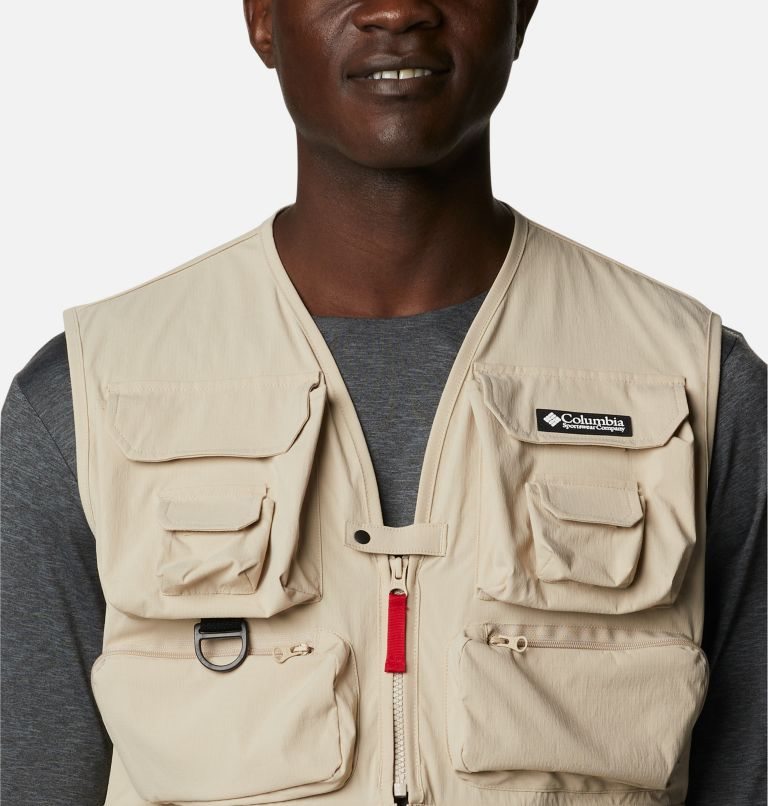 Men's Columbia Field Creek Big Horn Vest Khaki | CA-KA563