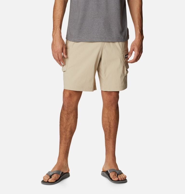 Men\'s Columbia Field Creek Cargo Shorts Khaki | CA-P618L