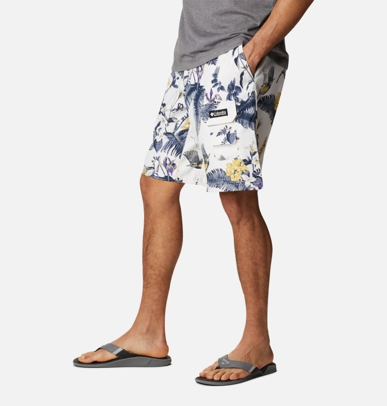 Men's Columbia Field Creek Cargo Shorts Flower | CA-Z4A1C