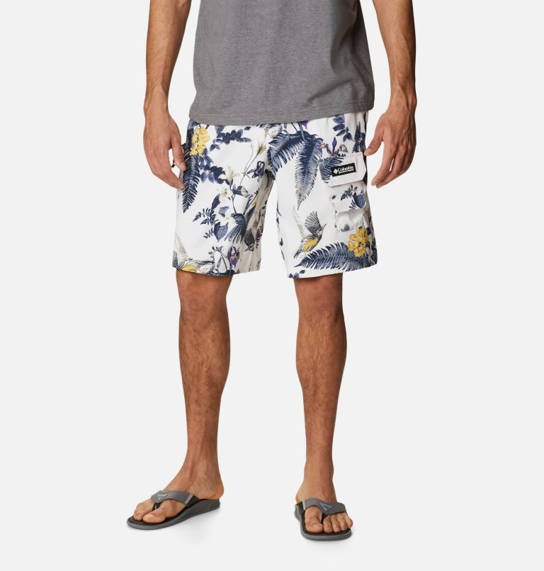 Men\'s Columbia Field Creek Cargo Shorts Flower | CA-Z4A1C