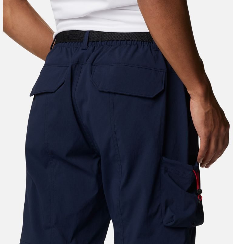Men's Columbia Field Creek Convertible Cargo Hiking Pants Navy | CA-E3641