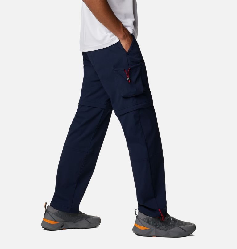 Men's Columbia Field Creek Convertible Cargo Hiking Pants Navy | CA-E3641