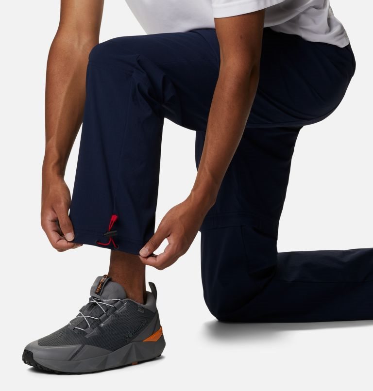 Men's Columbia Field Creek Convertible Cargo Hiking Pants Navy | CA-E3641