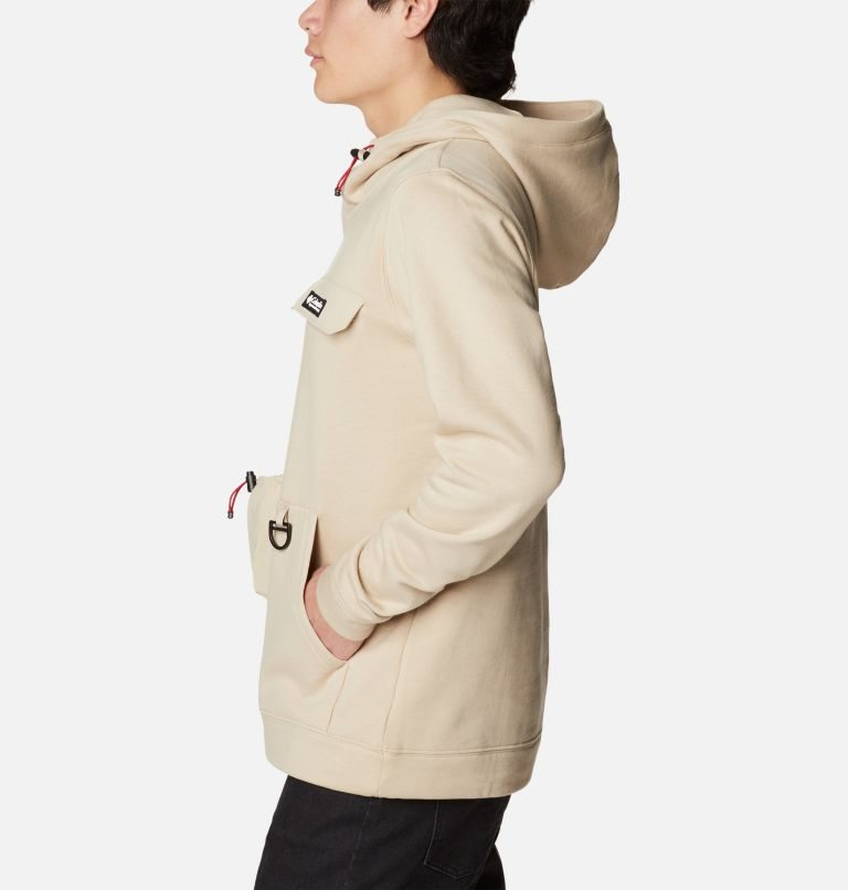 Men's Columbia Field Creek Hoodie Beige | CA-TLC65