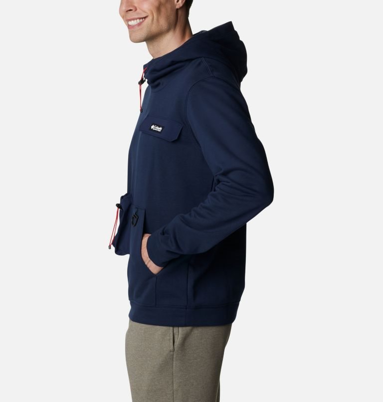Men's Columbia Field Creek Hoodie Navy | CA-O316L