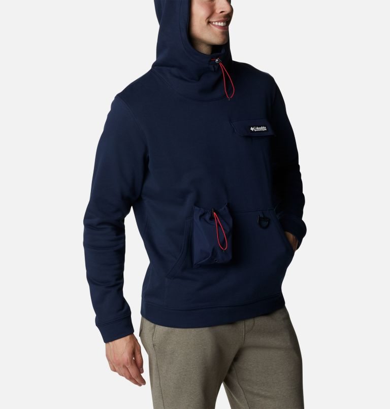 Men's Columbia Field Creek Hoodie Navy | CA-O316L