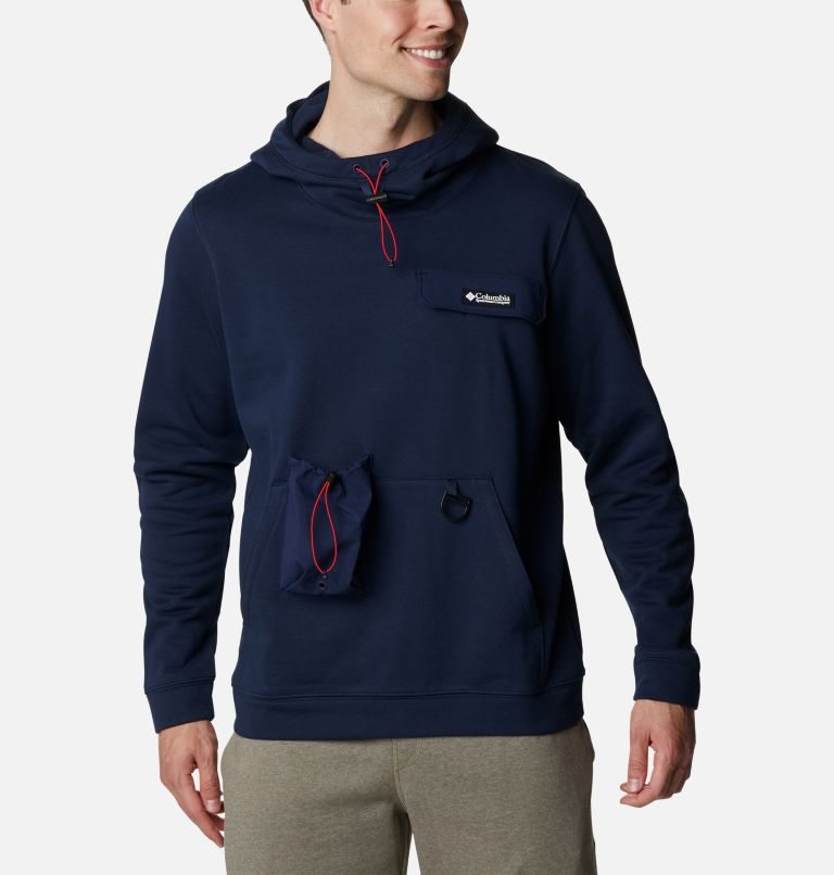 Men\'s Columbia Field Creek Hoodie Navy | CA-O316L