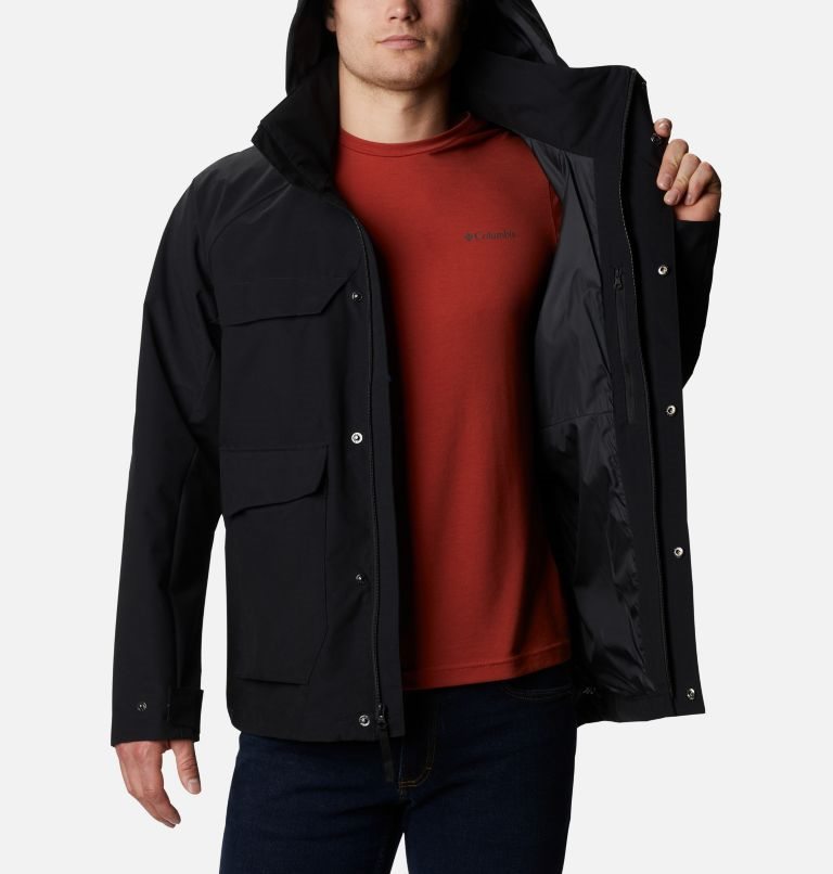 Men's Columbia Firwood Utility Jackets Black | CA-DL034
