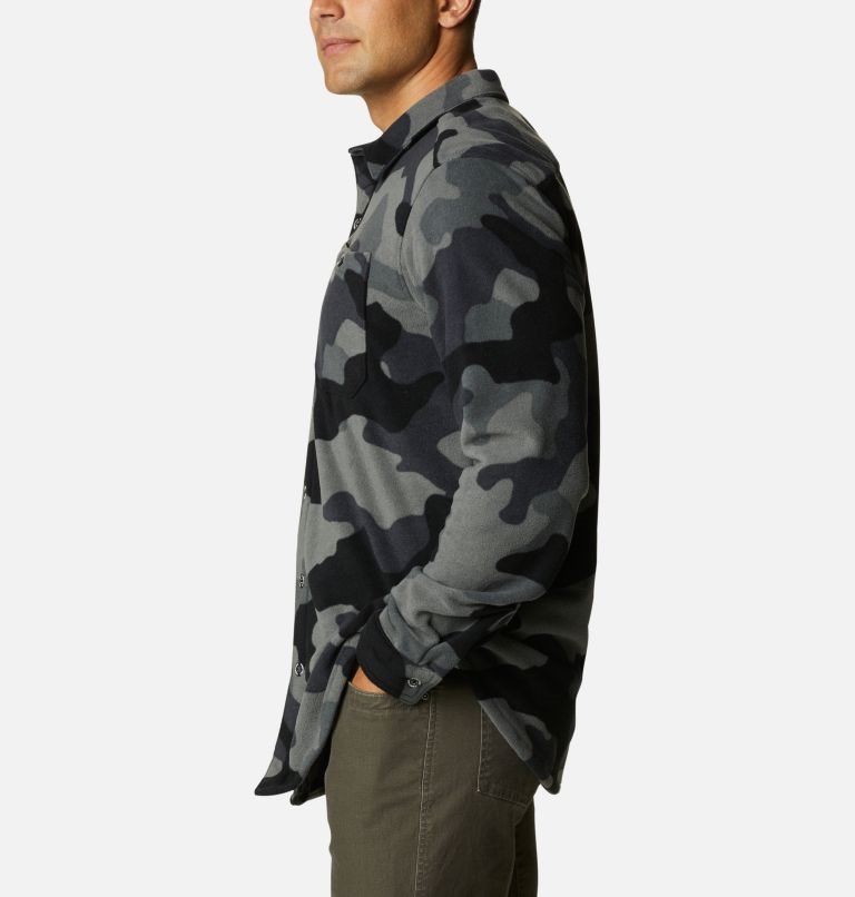 Men's Columbia Flare Gun Fleece Over Shirts Camo | CA-R18A6