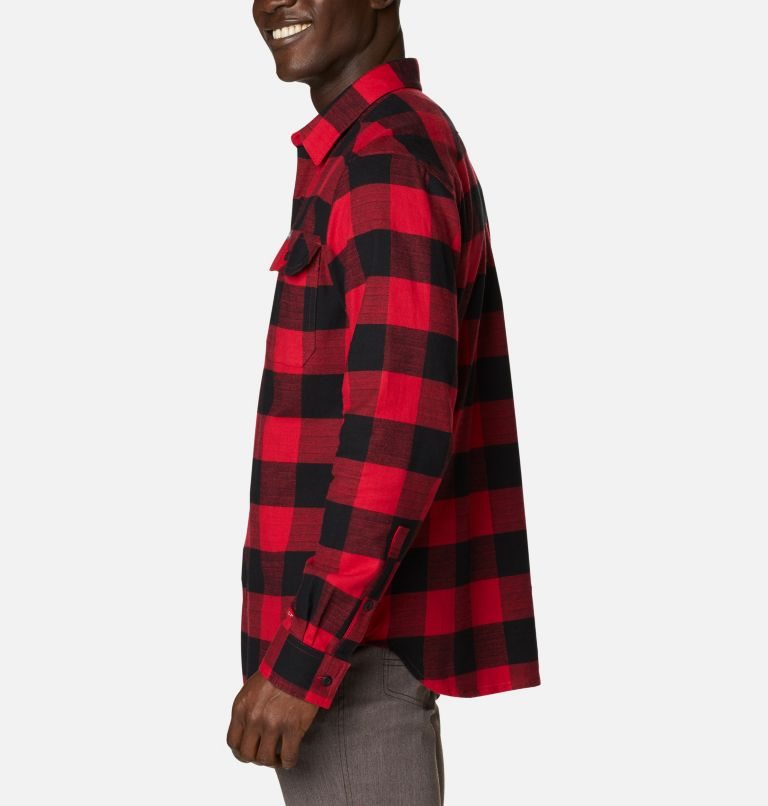 Men's Columbia Flare Gun Stretch Flannel Shirts Red | CA-DA318