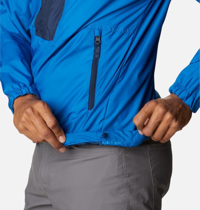 Men's Columbia Flash Challenger Anorak Jackets Blue | CA-F1C0A