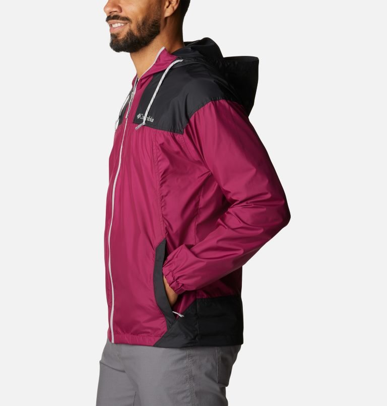 Men's Columbia Flash Challenger Windbreaker Jackets Fuchsia | CA-ECL10