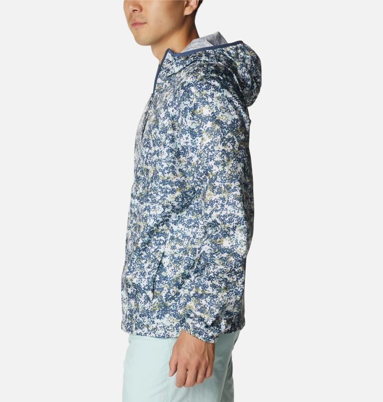Men's Columbia Flash Forward Windbreaker Print Jackets Blue | CA-S16AL