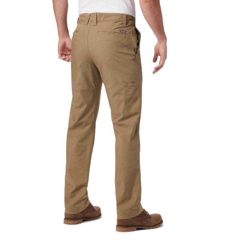 Men's Columbia Flex ROC Pants Brown | CA-G835A