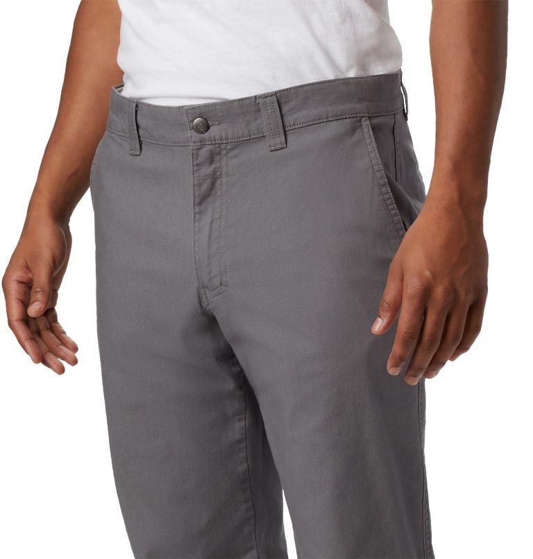 Men's Columbia Flex ROC Pants Dark Grey | CA-W485A