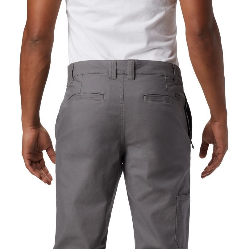 Men's Columbia Flex ROC Pants Dark Grey | CA-W485A