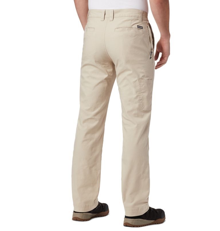 Men's Columbia Flex ROC Pants Khaki | CA-GLA13