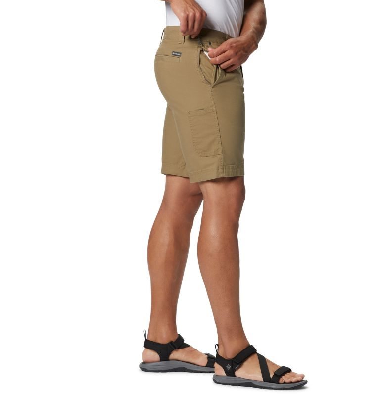Men's Columbia Flex ROC Shorts Khaki | CA-EA54C