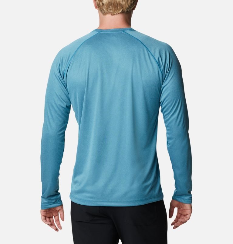 Men's Columbia Fork Stream Heather Long Sleeve Sweatshirts Turquoise | CA-IL834