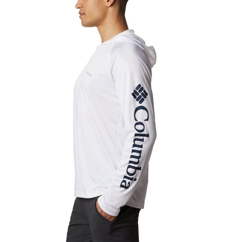 Men's Columbia Fork Stream Hoodie White | CA-Y0C4L