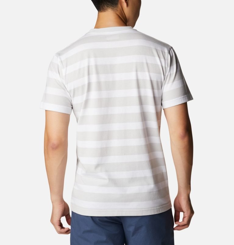 Men's Columbia Glendoveer Pocket T Shirts Stripe | CA-W8451