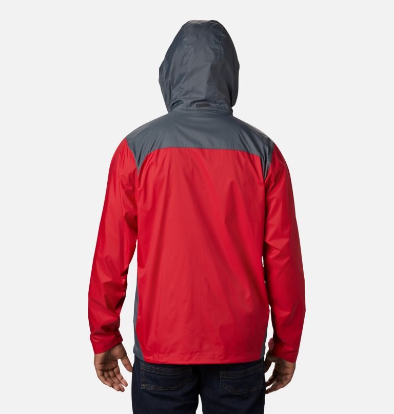 Men's Columbia Glennaker Lake Rain Jackets Red | CA-GCA1L