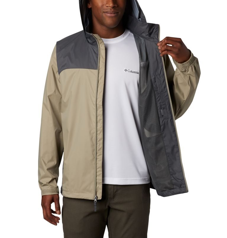 Men's Columbia Glennaker Lake Rain Jackets Olive | CA-I64LA