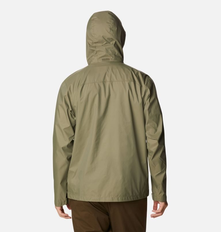 Men's Columbia Glennaker Lake Rain Jackets Olive | CA-VCL34