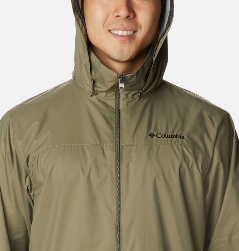 Men's Columbia Glennaker Lake Rain Jackets Olive | CA-VCL34