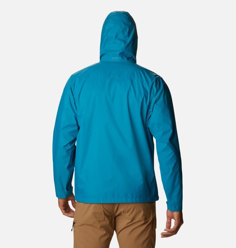 Men's Columbia Glennaker Lake Rain Jackets Turquoise | CA-WLC34
