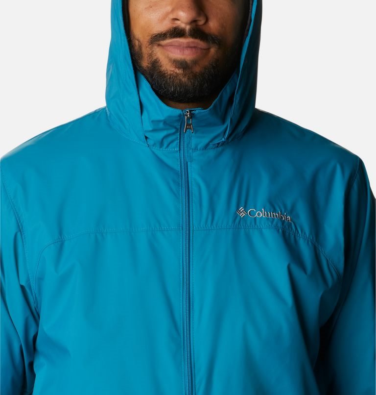 Men's Columbia Glennaker Lake Rain Jackets Turquoise | CA-WLC34