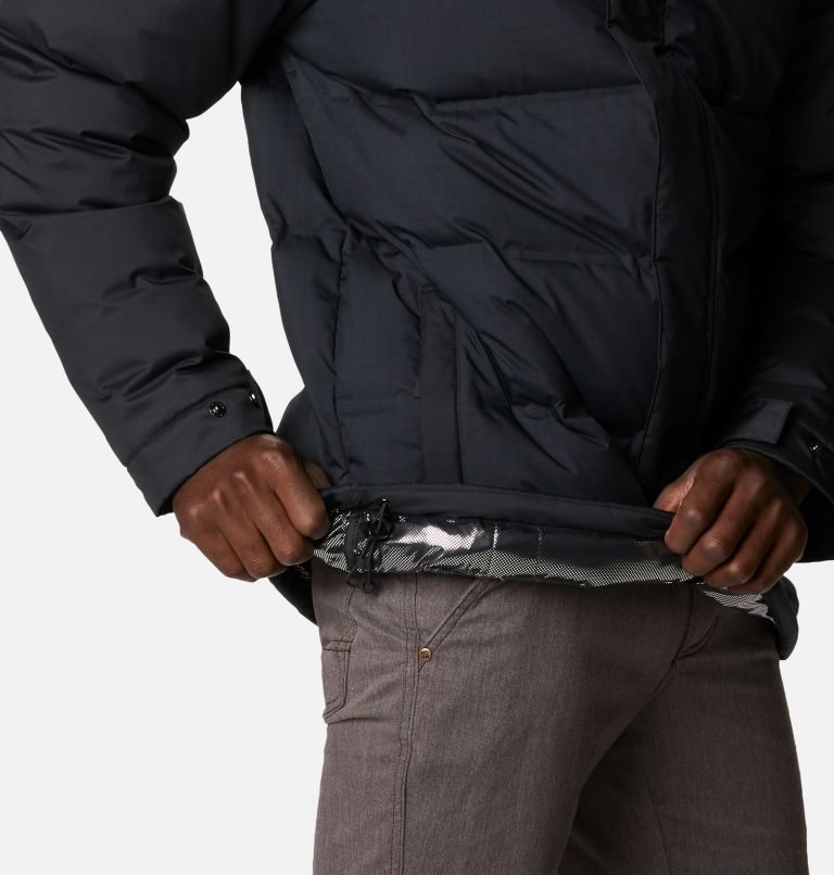 Men's Columbia Grand Trek Down Jackets Black | CA-DC4A3
