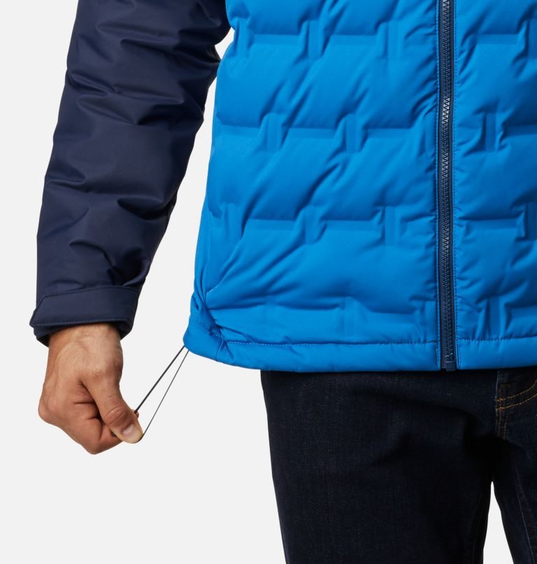 Men's Columbia Grand Trek Down Jackets Blue | CA-OC584