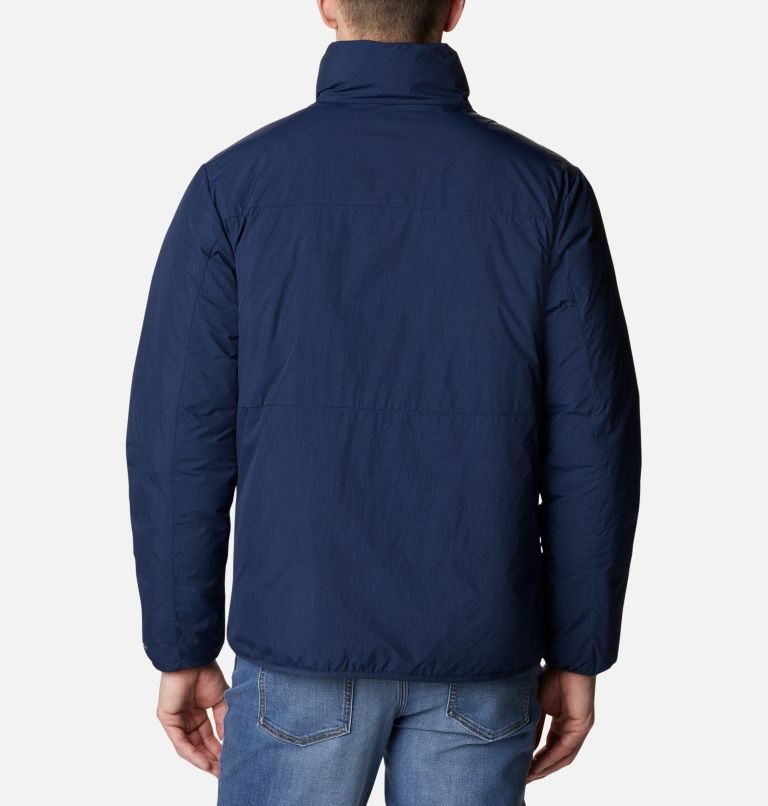 Men's Columbia Grand Wall Insulated Jackets Navy | CA-R8531