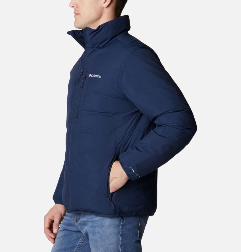 Men's Columbia Grand Wall Insulated Jackets Navy | CA-R8531