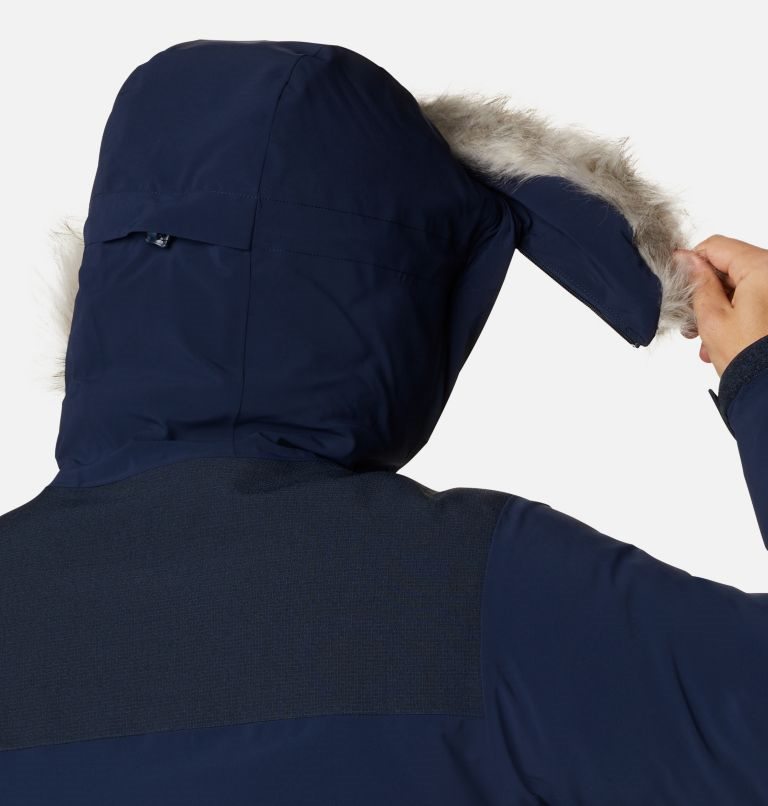 Men's Columbia Great Bend 780 TurboDown Parka Jackets Navy | CA-RC18L