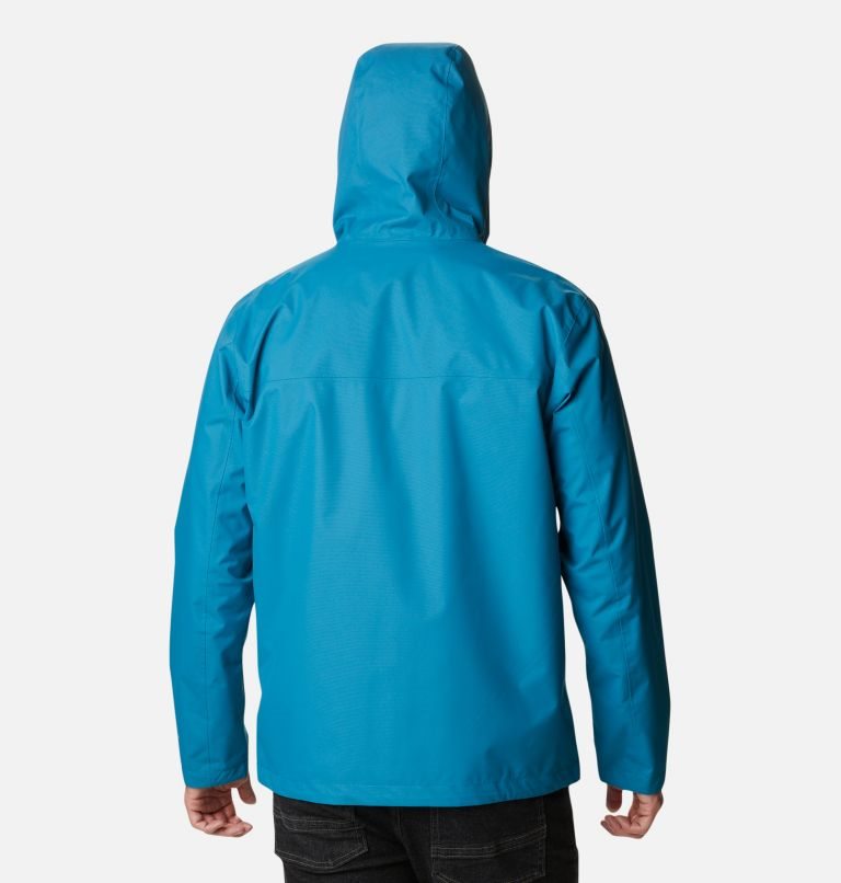 Men's Columbia Hikebound Rain Jackets Turquoise | CA-R6418