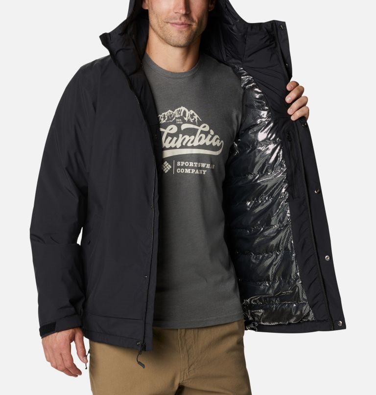 Men's Columbia Horizon Explorer Insulated Jackets Black | CA-J6510