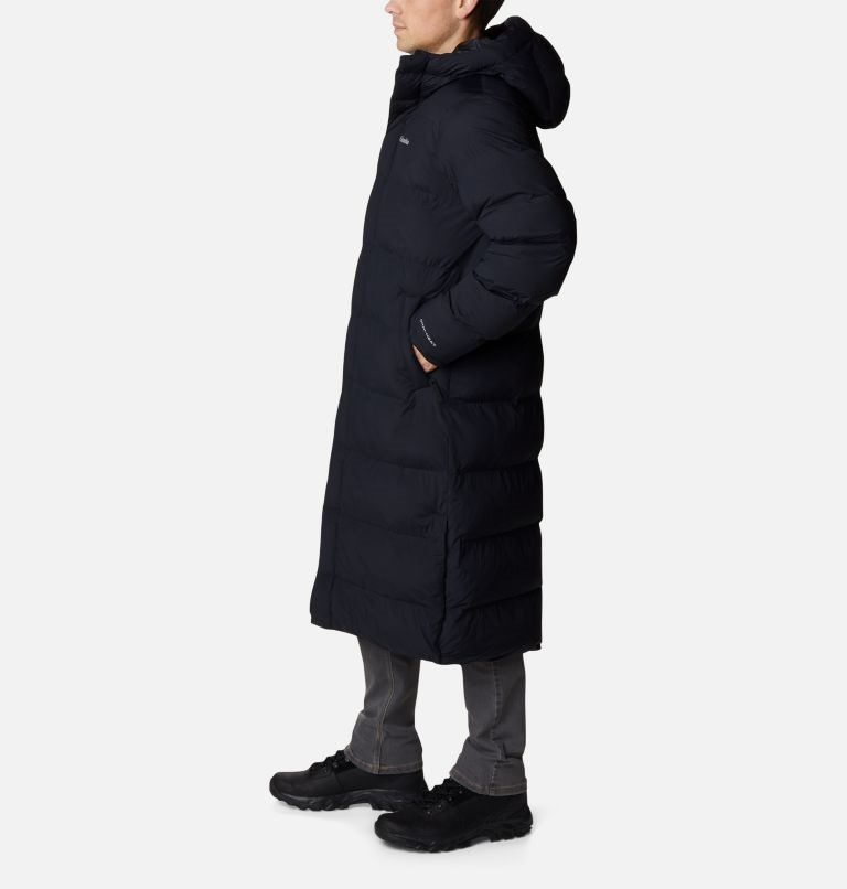 Men's Columbia Hunters Drive Long Parka Jackets Black | CA-N1L84