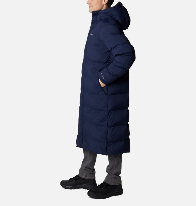 Men's Columbia Hunters Drive Long Parka Jackets Navy | CA-N54A1
