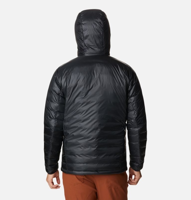Men's Columbia Infinity Summit Omni-Heat Infinity Double Wall Hooded Down Jackets Black | CA-N60C1