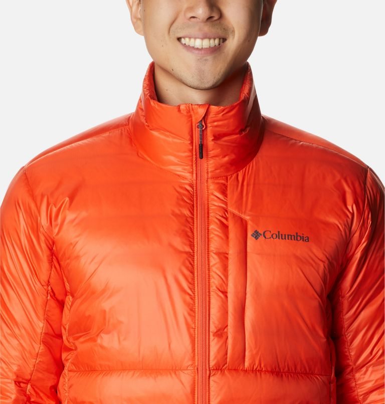 Men's Columbia Infinity Summit Omni-Heat Infinity Double Wall Down Jackets Orange | CA-T6458