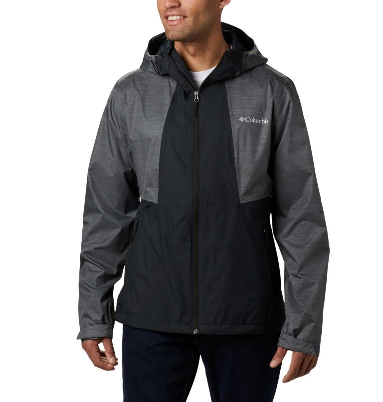 Men\'s Columbia Inner Limits II Rain Jackets Grey | CA-N4C60