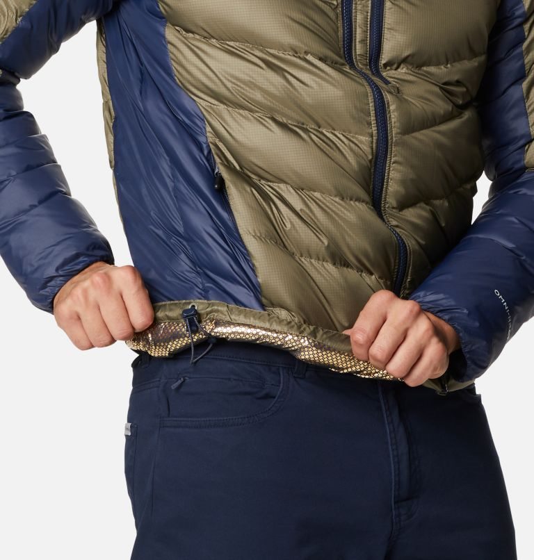 Men's Columbia Labyrinth Loop Omni-Heat Infinity Hooded Insulated Jackets Olive | CA-P48C5