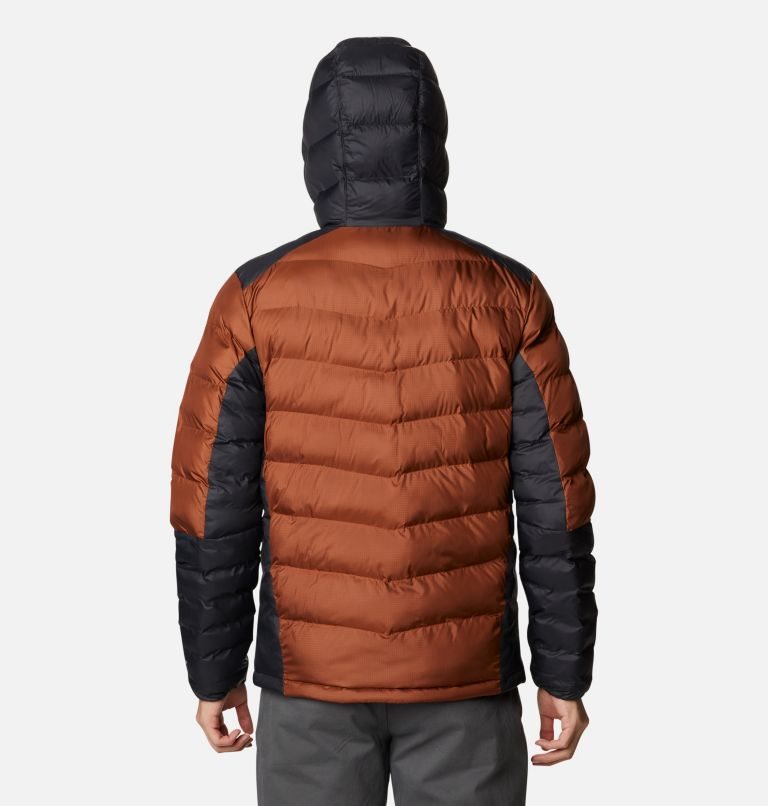 Men's Columbia Labyrinth Loop Omni-Heat Infinity Hooded Insulated Jackets Brown | CA-VAC85