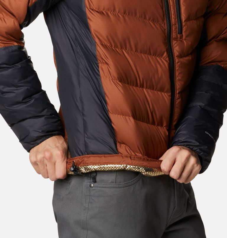 Men's Columbia Labyrinth Loop Omni-Heat Infinity Hooded Insulated Jackets Brown | CA-VAC85