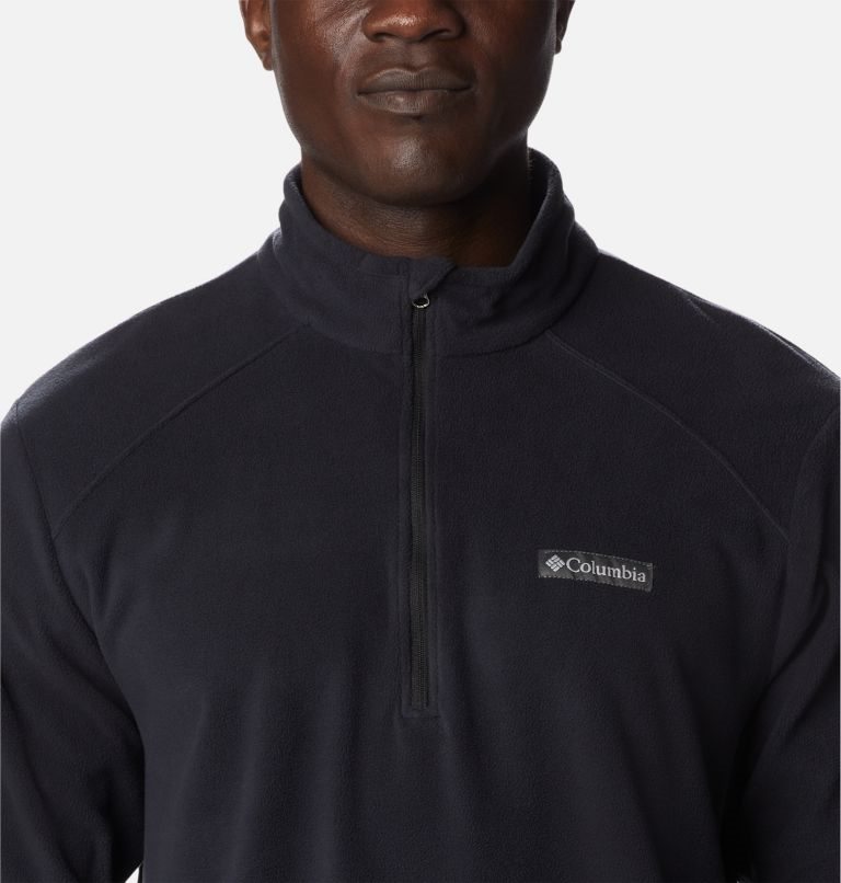 Men's Columbia Lake Aloha Half Zip Fleece Sweatshirts Black | CA-F0L4C