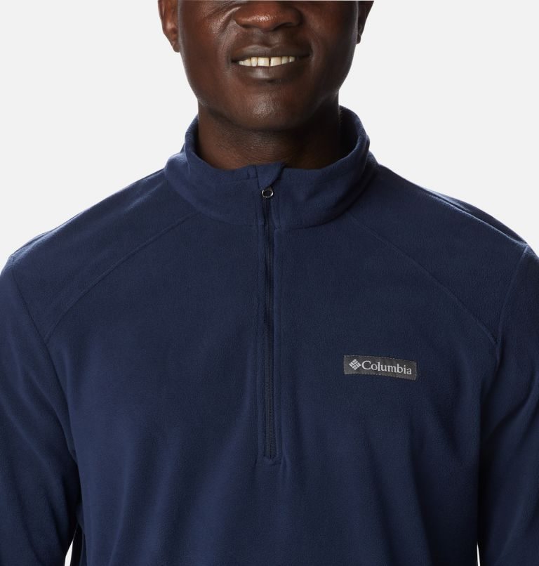 Men's Columbia Lake Aloha Half Zip Fleece Sweatshirts Navy | CA-Q4583